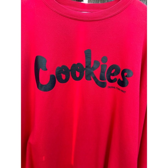Cookies SF Crewneck Sweater Mens 2XL Red Original Logo - Picture 2 of 6